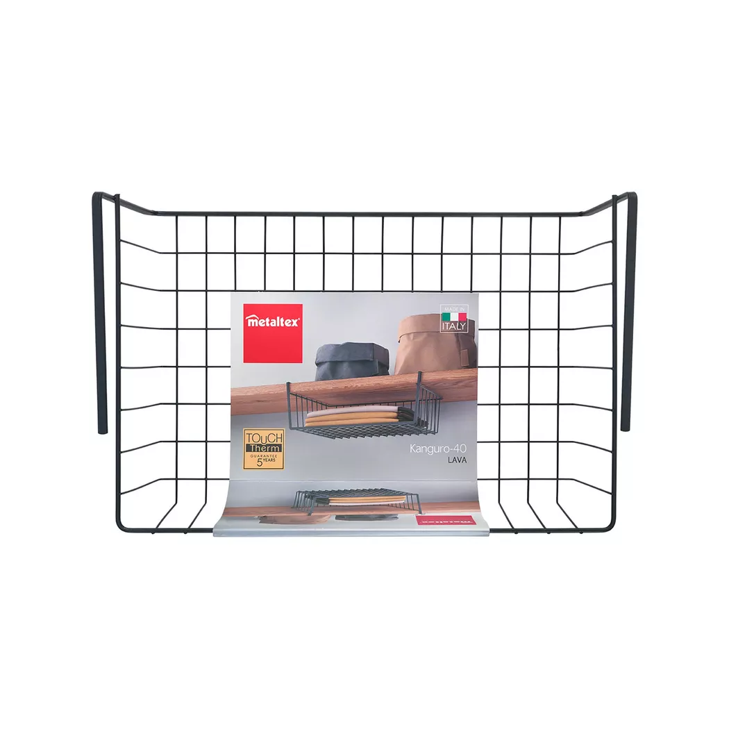 Metaltex - Schrankkorb, 40x26x14cm, Black