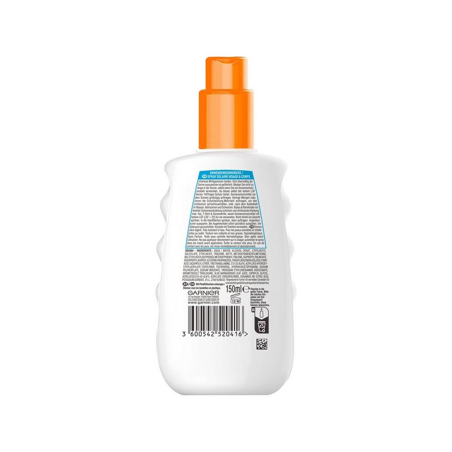 GARNIER AS SA ADULT SPR IP50+ Sensitive expert+ Spray de protection solaire SPF 50 