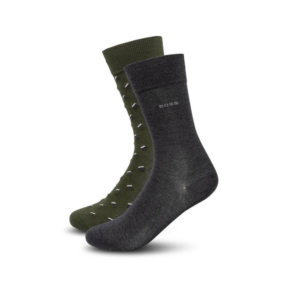 Lot de 2 paires de chaussettes, hauteur mollet