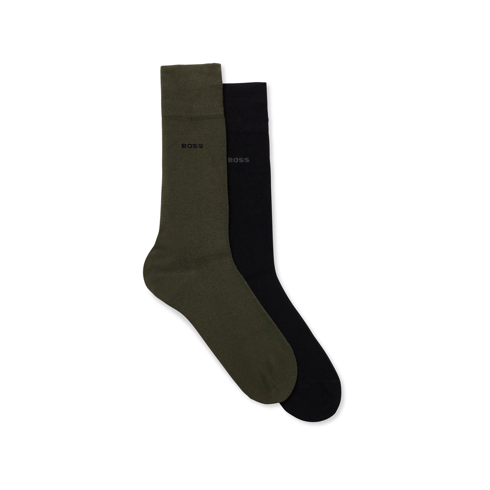 Image of Duopack, Wadenlange Socken Herren Grün 39-42