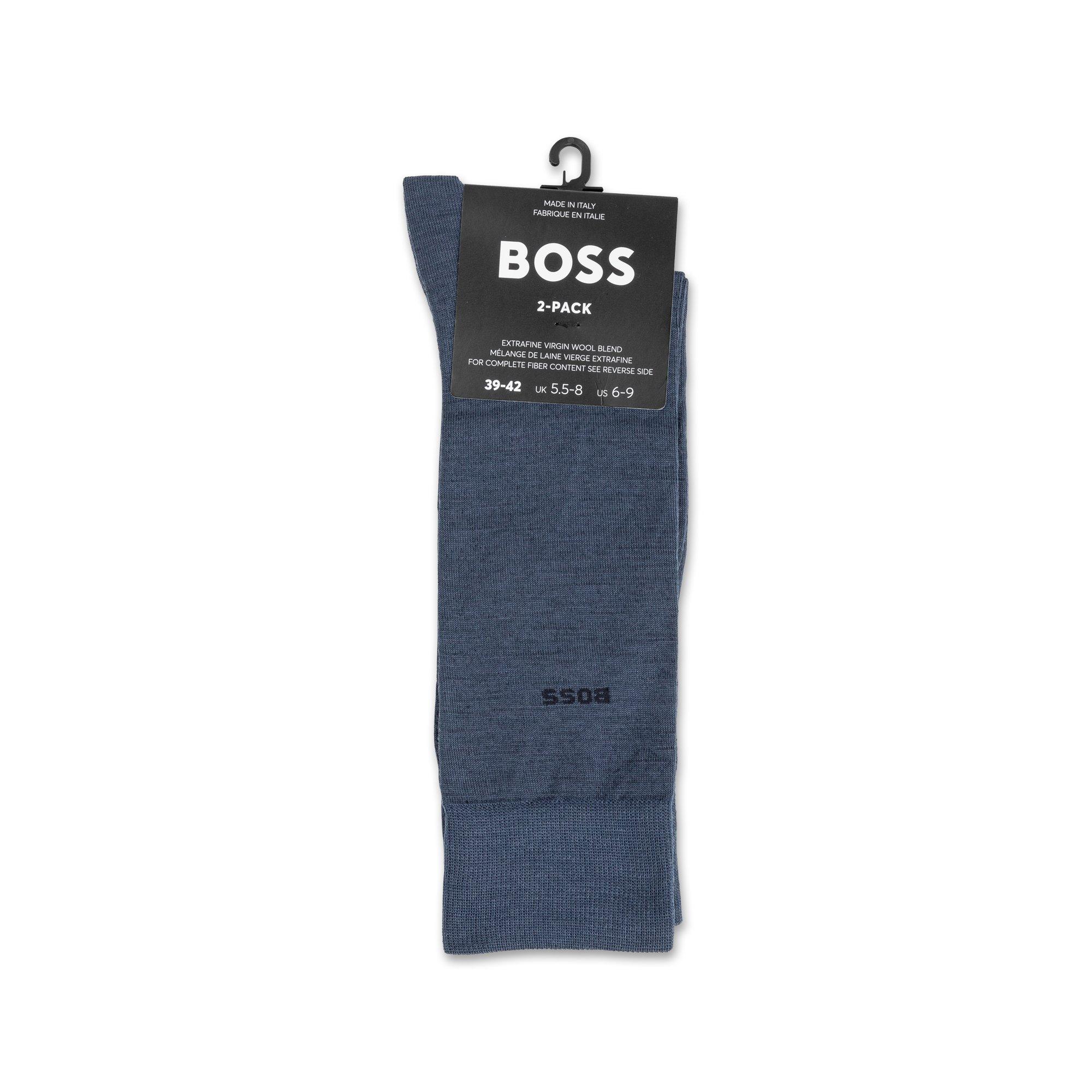 Image of Duopack, Wadenlange Socken Herren Blau 39-42