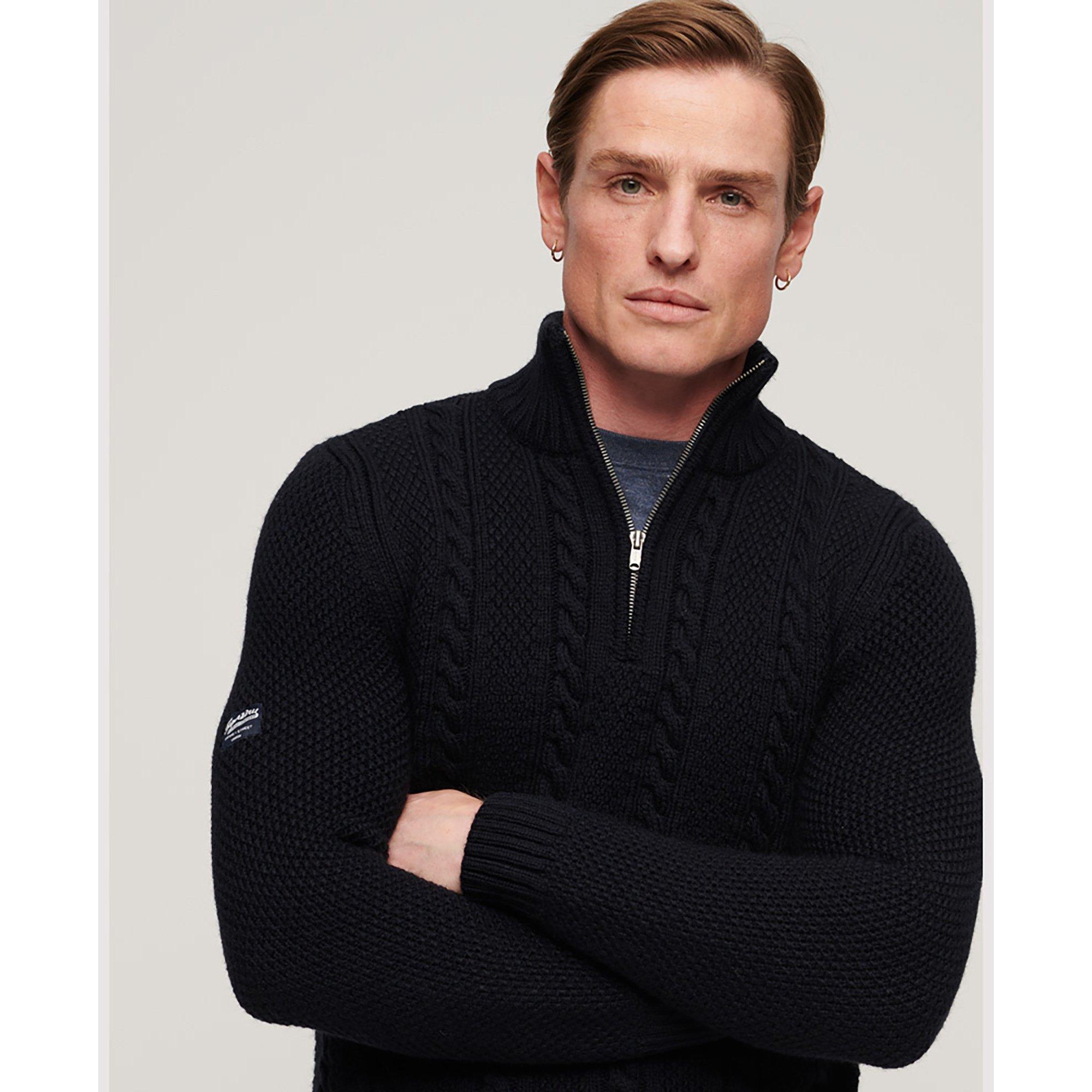 Superdry VINTAGE JACOB HENLEY JUMPER Pullover 