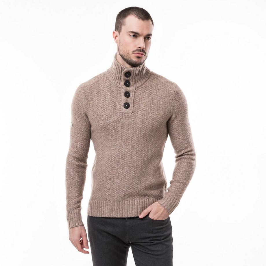 Superdry Chunky Button High Neck Jumper  