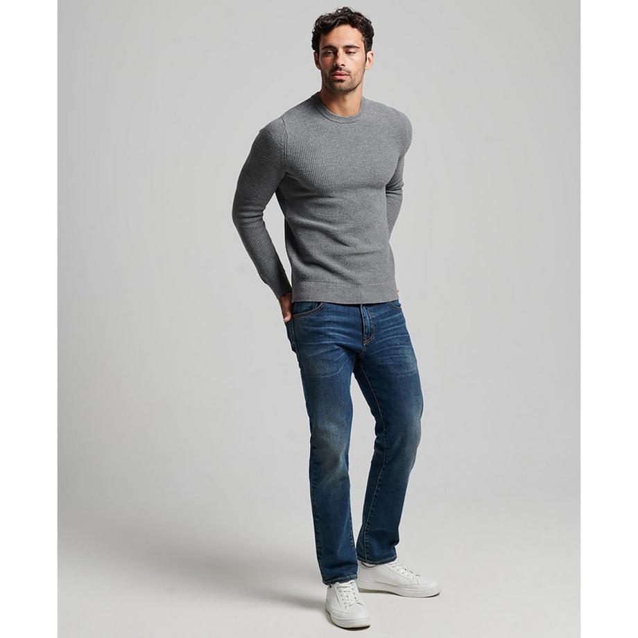 Superdry TEXTURED CREW KNIT JUMPER Pullover 