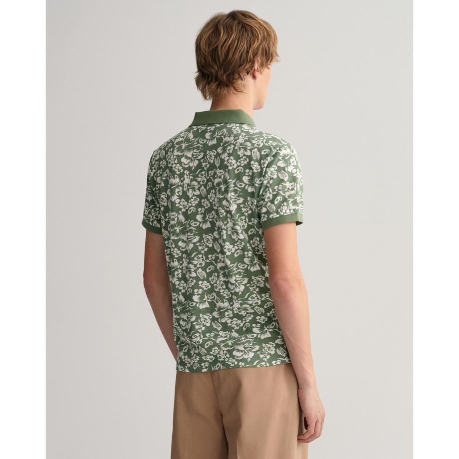 GANT Polo Pique Stampa Floreale Maniche Corte  