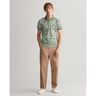GANT Floral Print Pique Kurzarm Poloshirt  