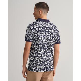 GANT Polo Pique Imprimé Floral Manches Courtes  