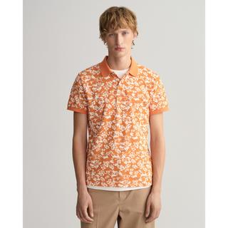 GANT Polo Pique Imprimé Floral Manches Courtes  
