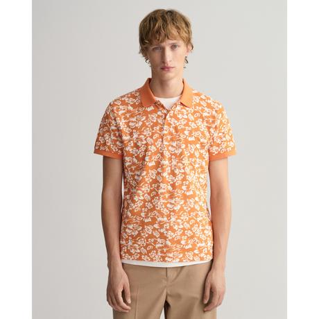 GANT Polo Pique Imprimé Floral Manches Courtes  