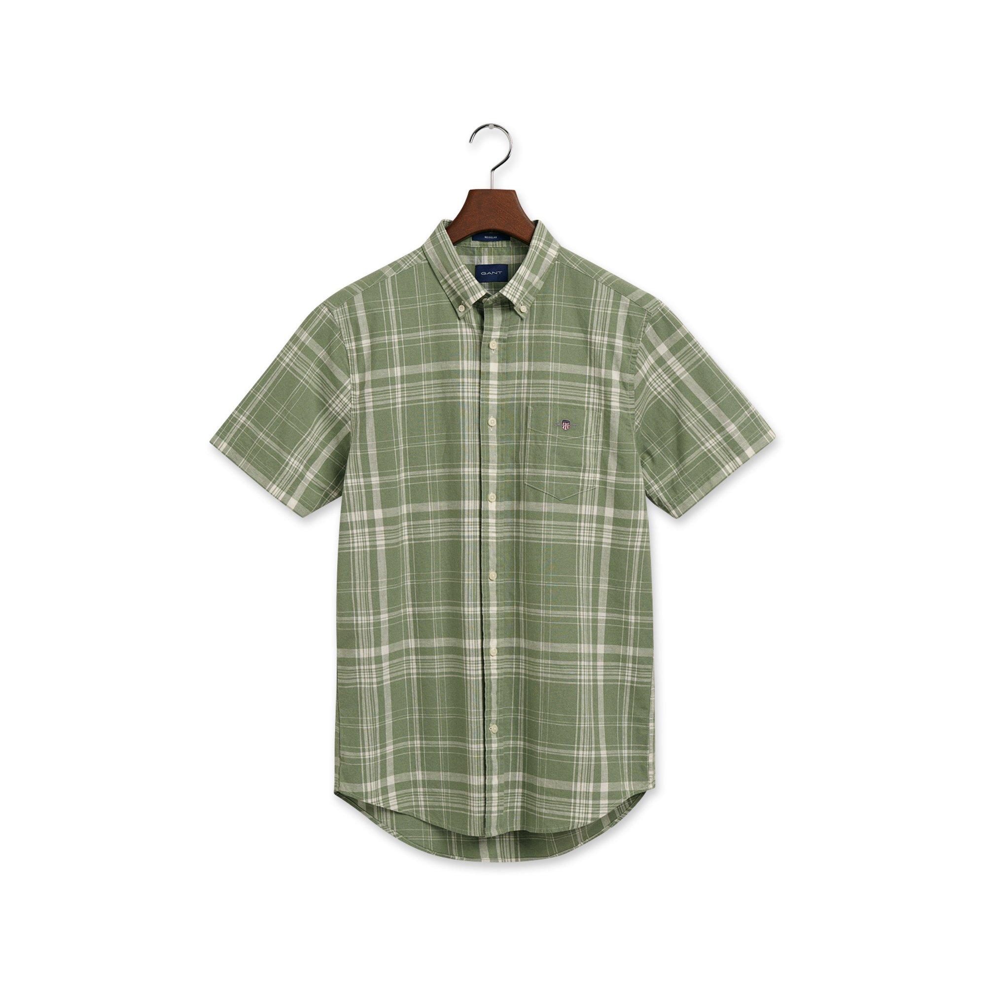 Image of Hemd, Kurzarm Herren Grün M