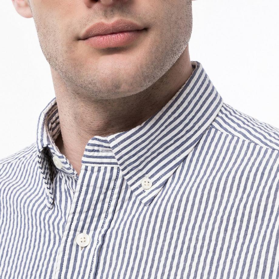 GANT Seersucker Regular Fit Langarmhemd  
