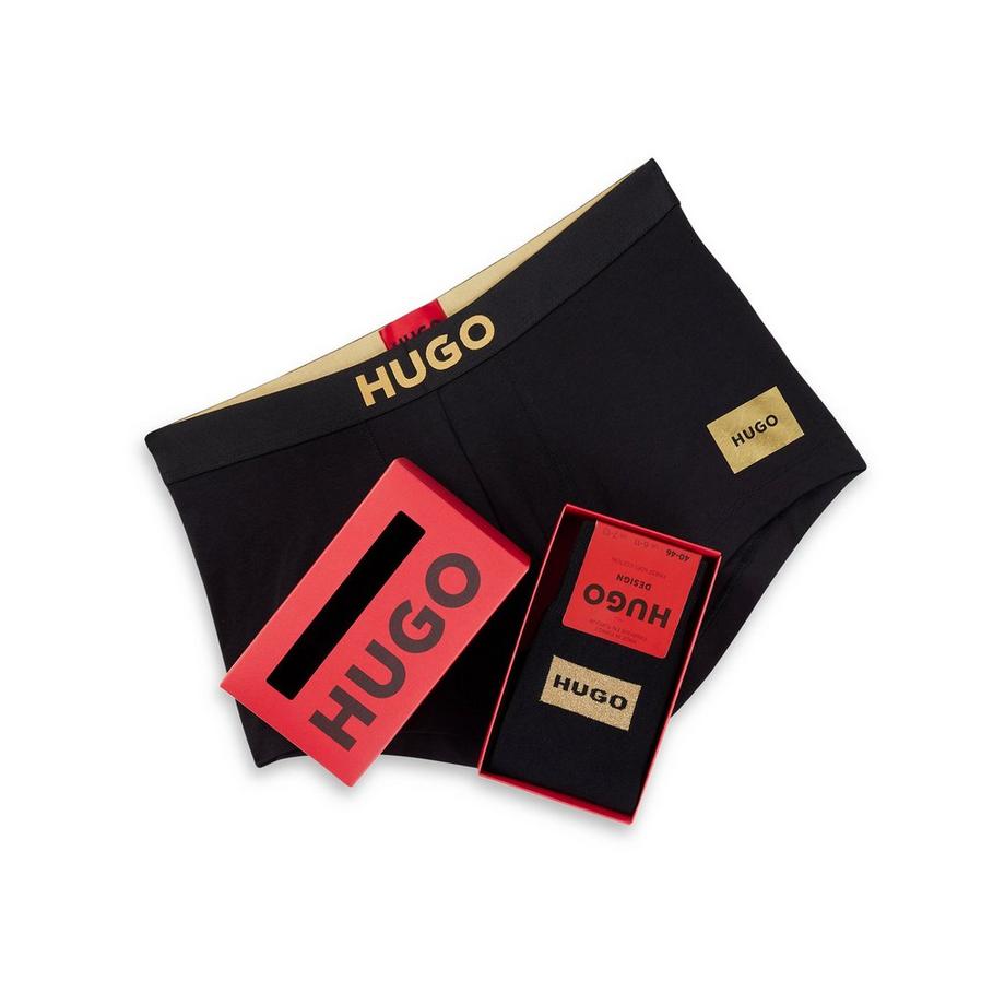 HUGO TRUNK&SOCKS GIFT Multipack Hipster e Calze  