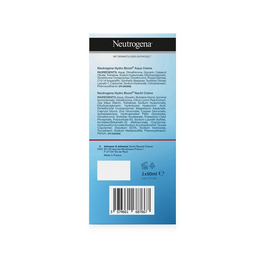 Neutrogena  Hydro Boost Tag & Nacht Set  