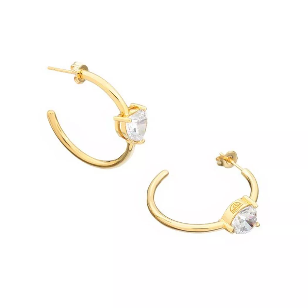 Chiara Ferragni - Ohrringe, Diamond Heart, 28mm, Gold