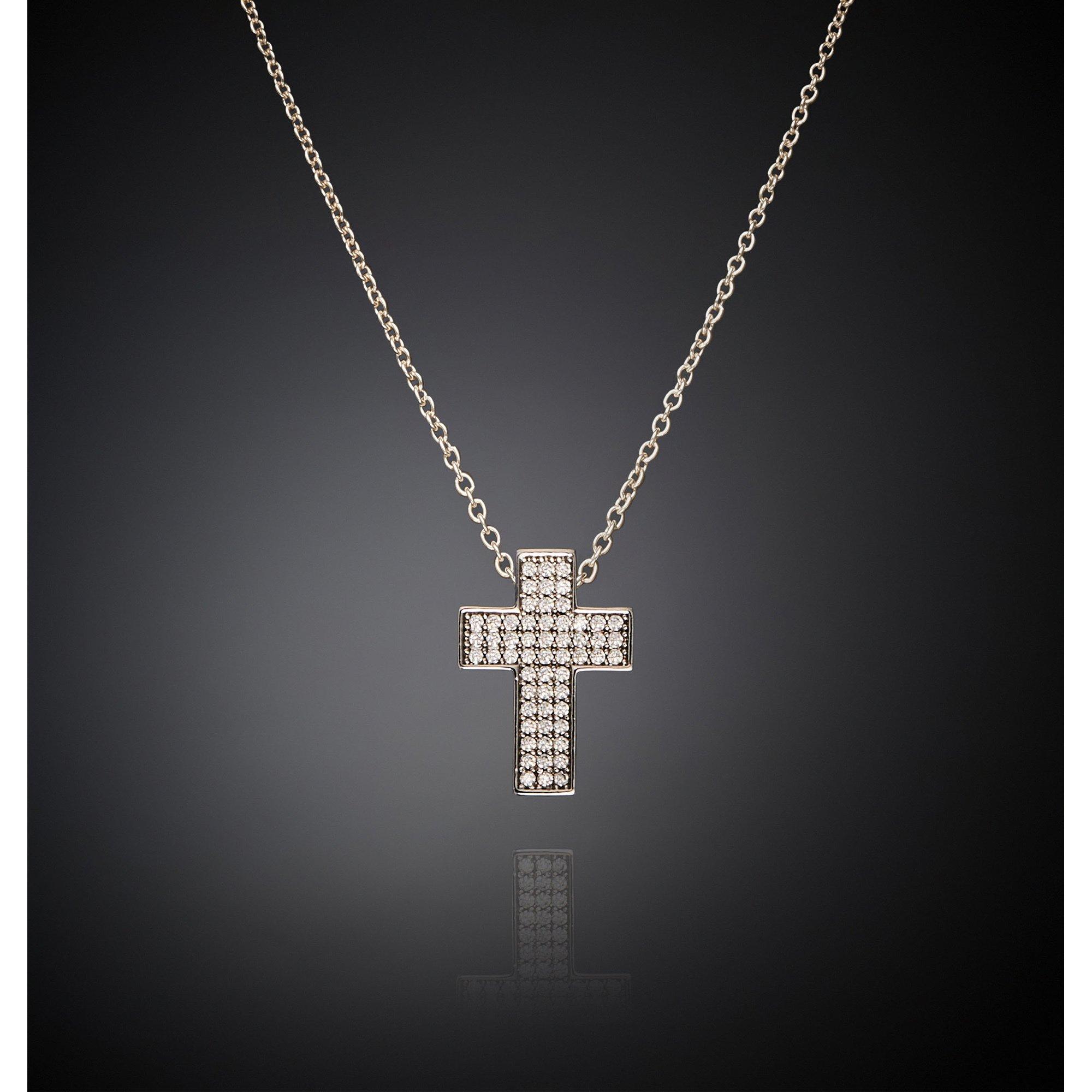 Image of Fein-anhängerhalskette Damen Silber 42+8CM