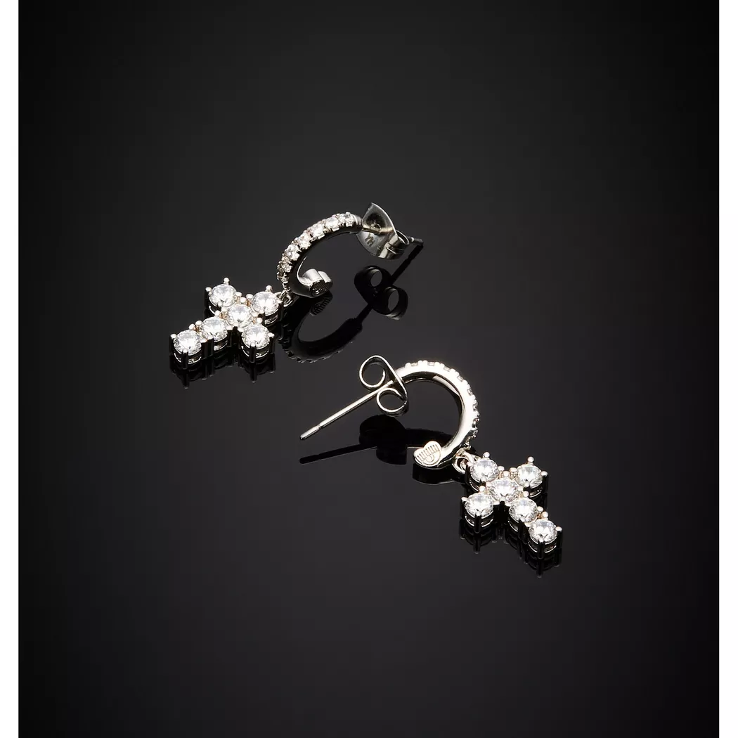 Chiara Ferragni - Ohrringe, Croci, 23mm, Silber