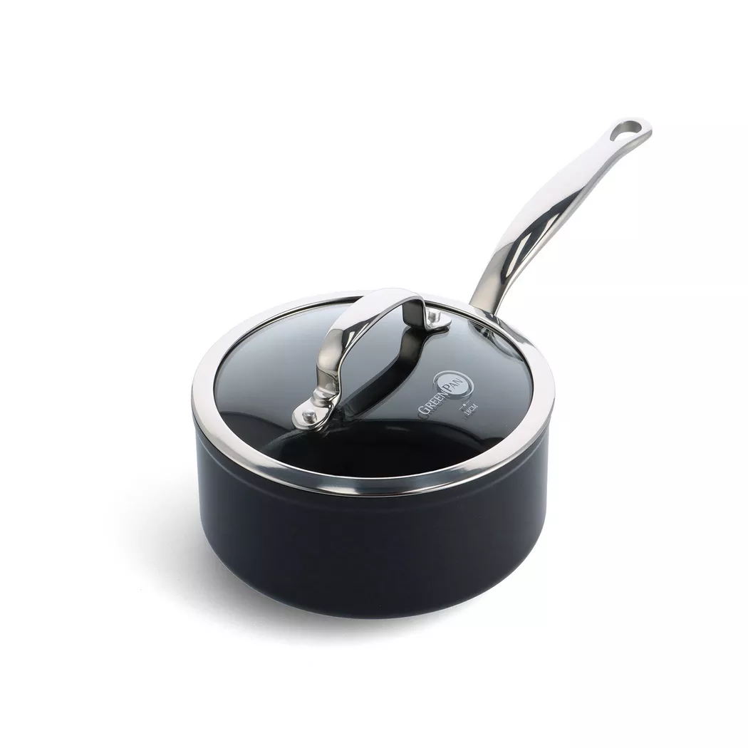 GreenPan - Kasserolle, 18CM/2.1L, Black