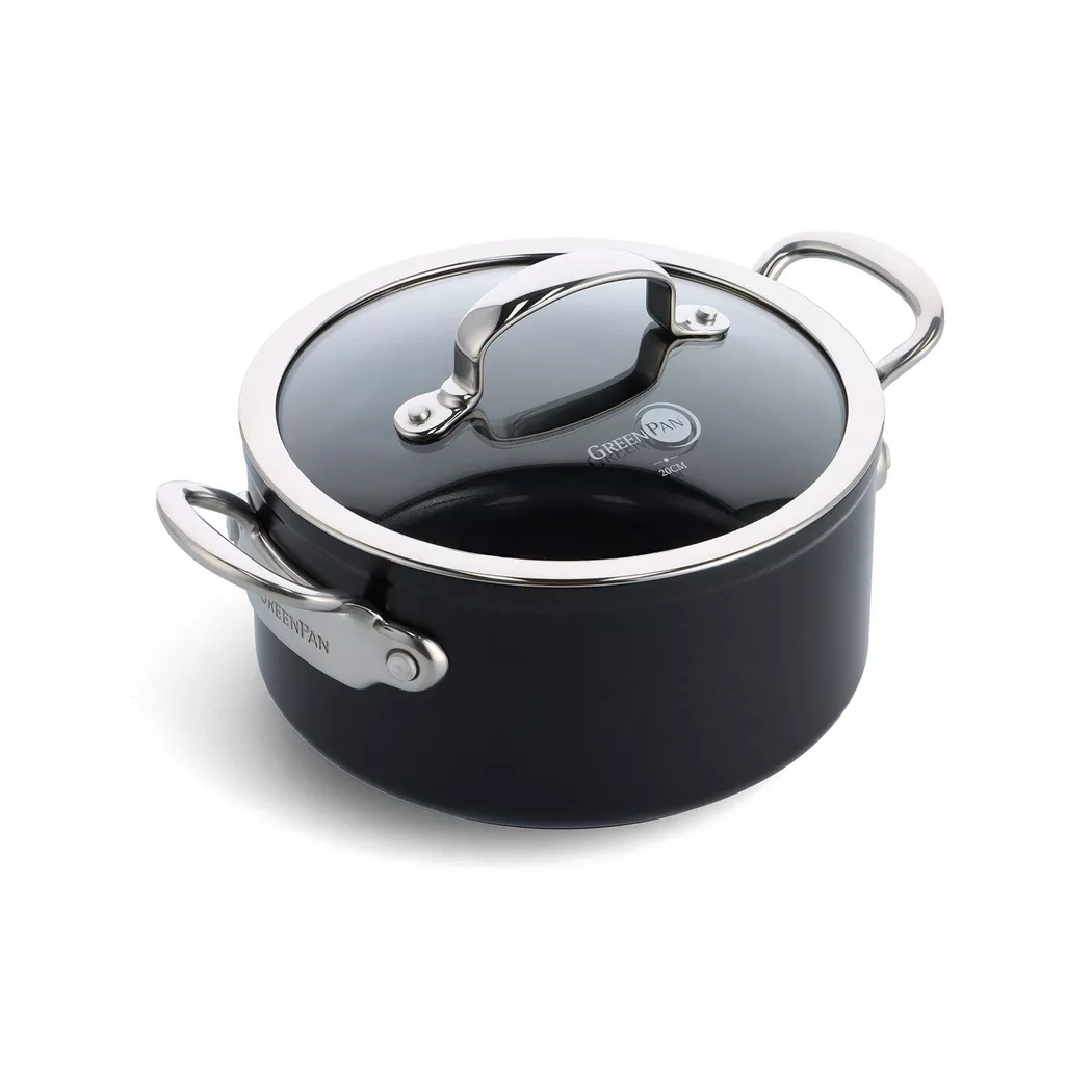 GreenPan Barcelona Pro Pot Black 24cm