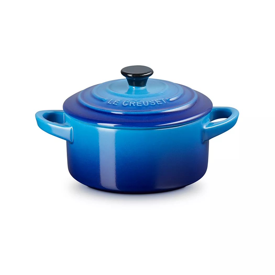 LE CREUSET Mini-Cocotte POTERIE 10cm/0,2L Azure blau baby