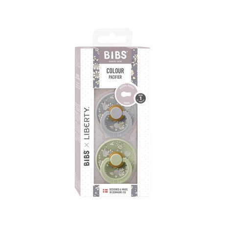 BIBS BIBS x Liberty 2 PACK Colour Capel Latex Size 1 Sage Mix Ciuccio 