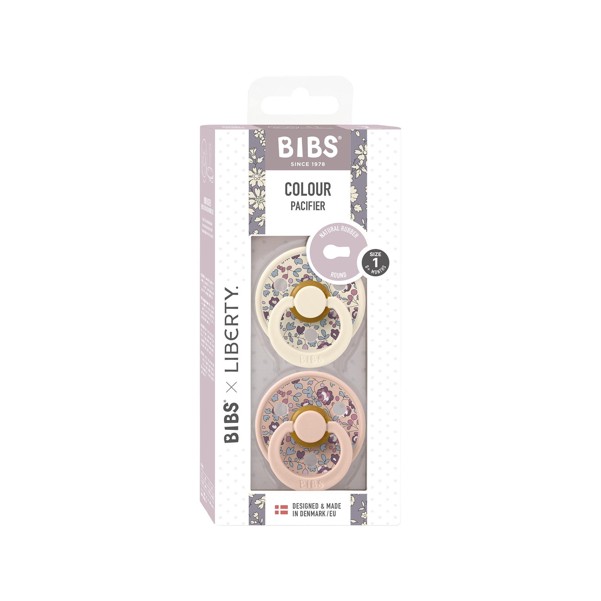 BIBS BIBS x Liberty 2 PACK Colour Eloise Latex Size 1 Blush Mix Schnuller 