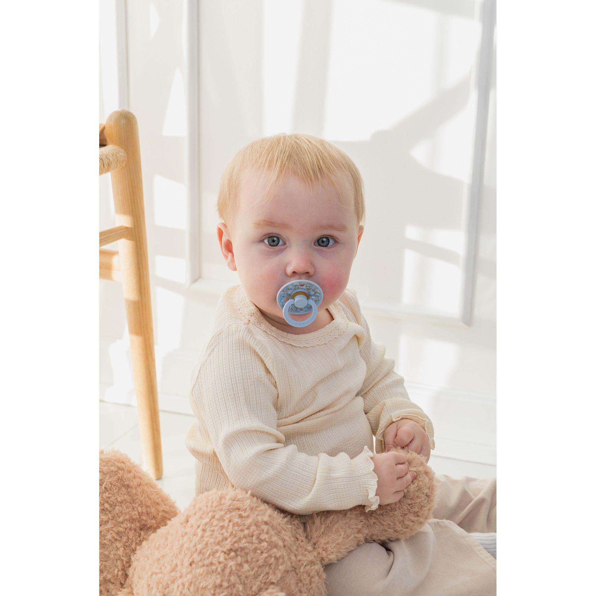 BIBS BIBS x Liberty 2 PACK Colour Capel Latex Size 2 Dusty Blue Mix Ciuccio 