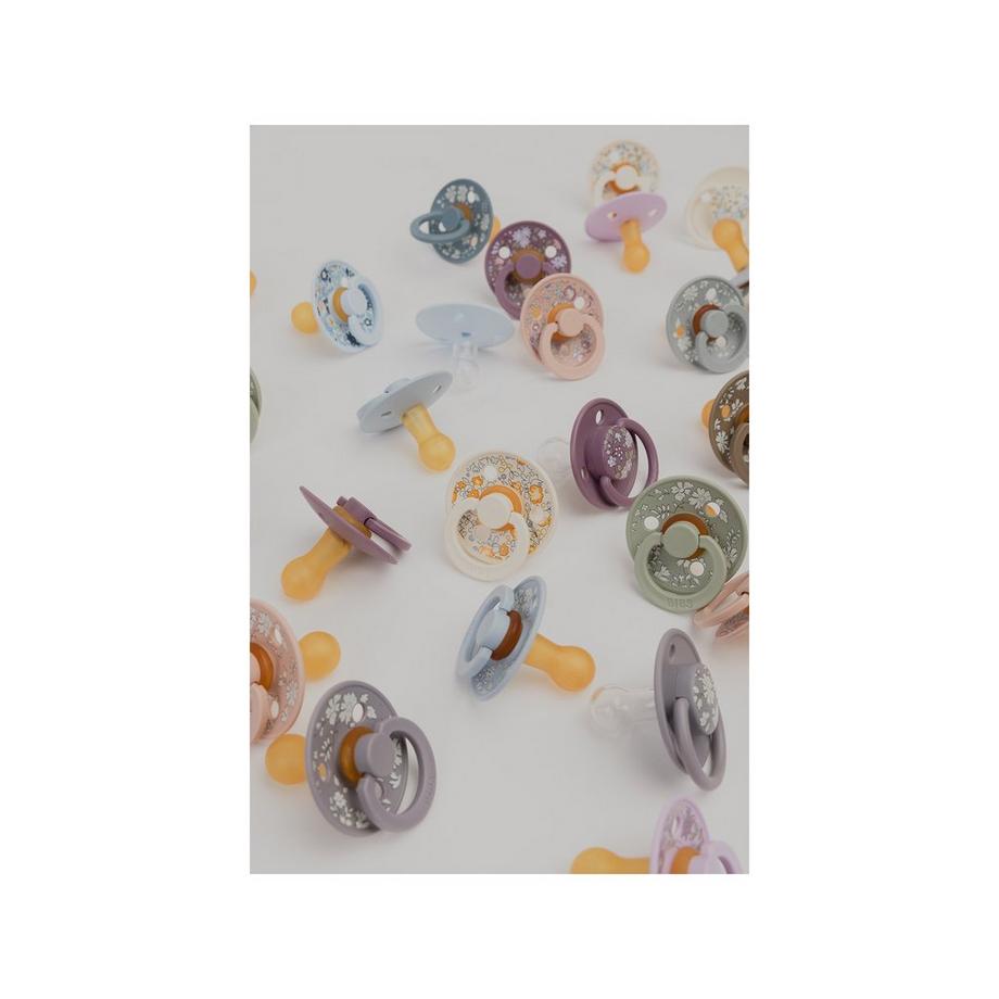 BIBS BIBS x Liberty 2 PACK De Lux Eloise Silicone Onesize Baby Blue Mix Ciuccio 