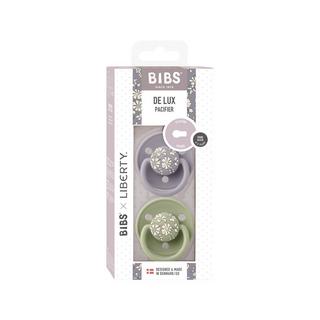 BIBS BIBS x Liberty 2 PACK De Lux Capel Silicone Onesize Sage Mix Ciuccio 