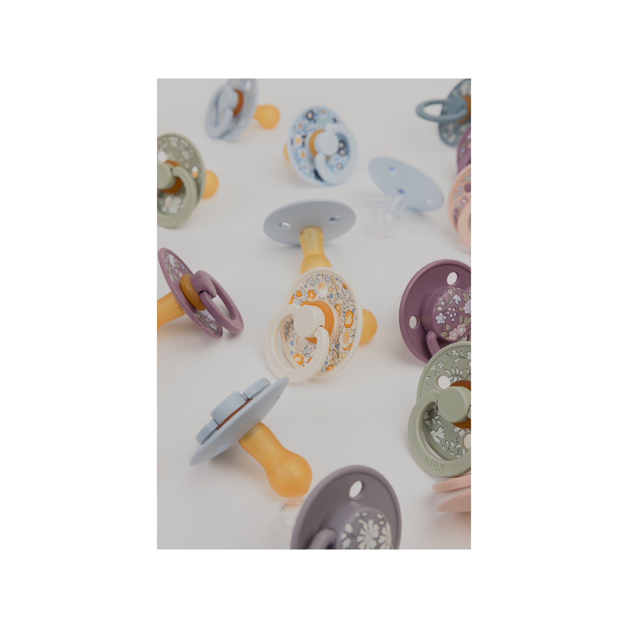 BIBS BIBS x Liberty 2 PACK De Lux Capel Silicone Onesize Sage Mix Ciuccio 