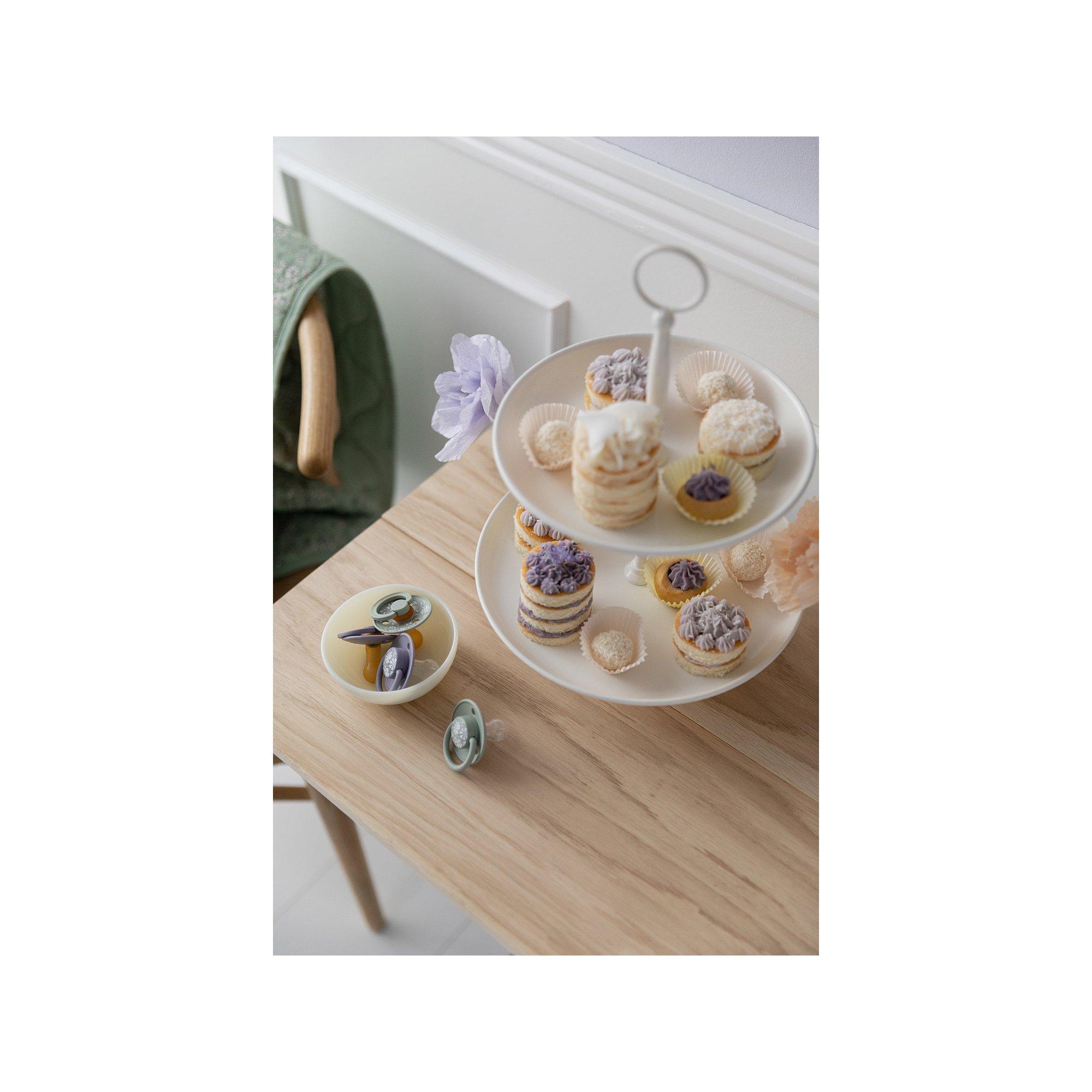 BIBS BIBS x Liberty 2 PACK De Lux Capel Silicone Onesize Sage Mix Ciuccio 