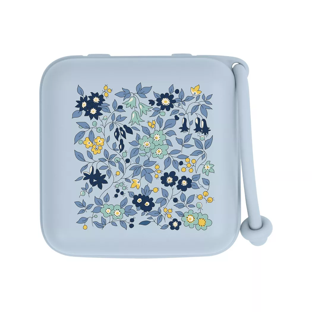 BIBS - Schnuller,  x Liberty Pacifier box Chamomile Lawn Baby Blue, One Size, Himmelblau