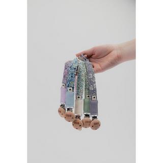 BIBS BIBS x Liberty Pacifier Clip Capel Fossil Grey Collana ciuccio 