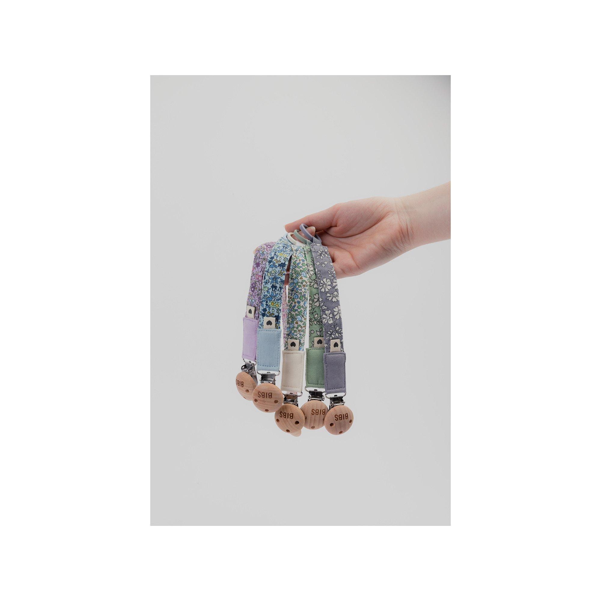 BIBS BIBS x Liberty Pacifier Clip Capel Sage Attache tétine 