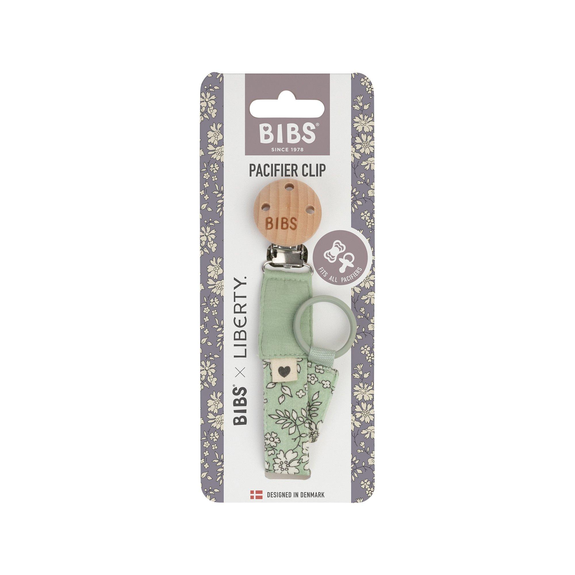 BIBS BIBS x Liberty Pacifier Clip Capel Sage Attache tétine 