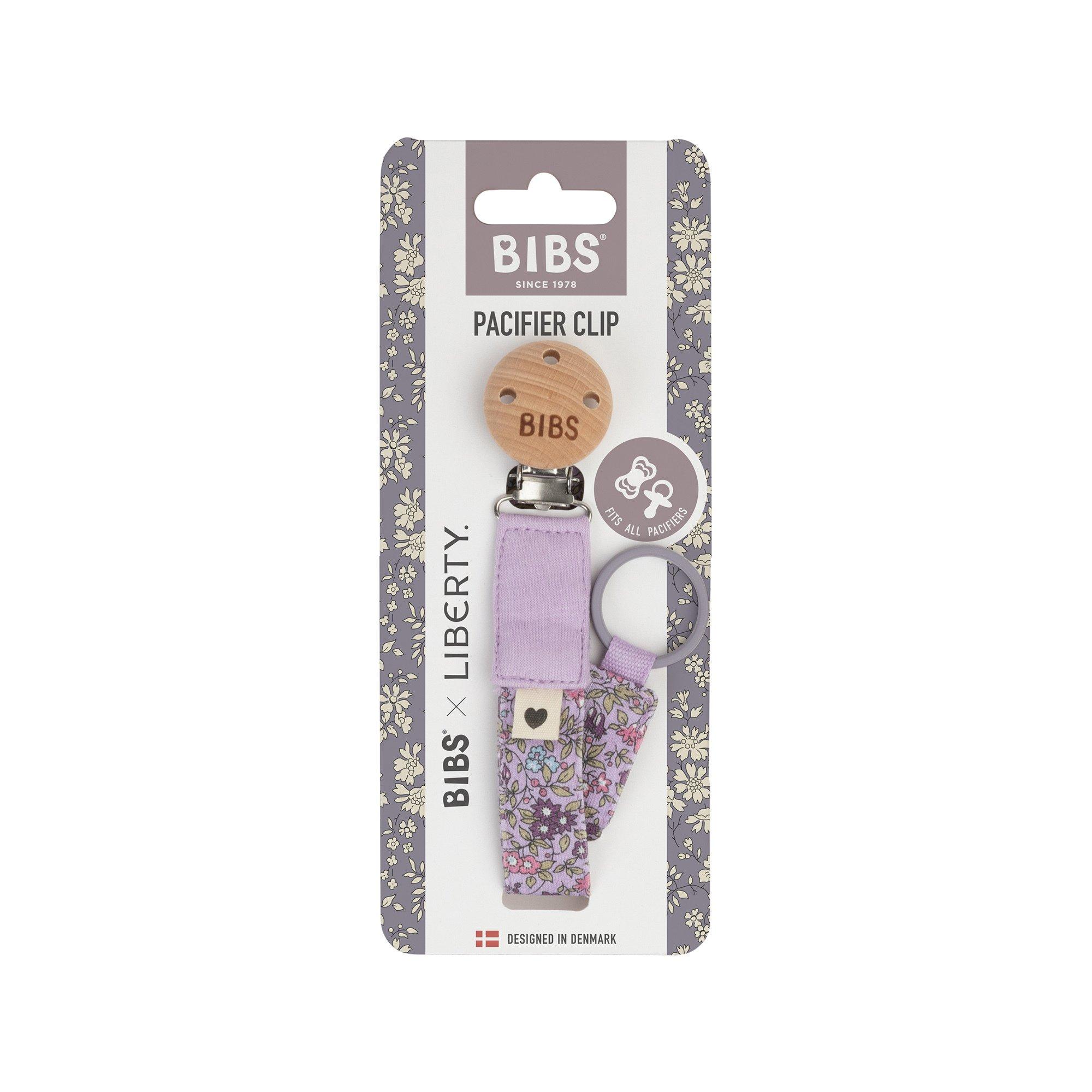 BIBS BIBS x Liberty Pacifier Clip Chamomile Lawn Violet Sky Attache tétine 