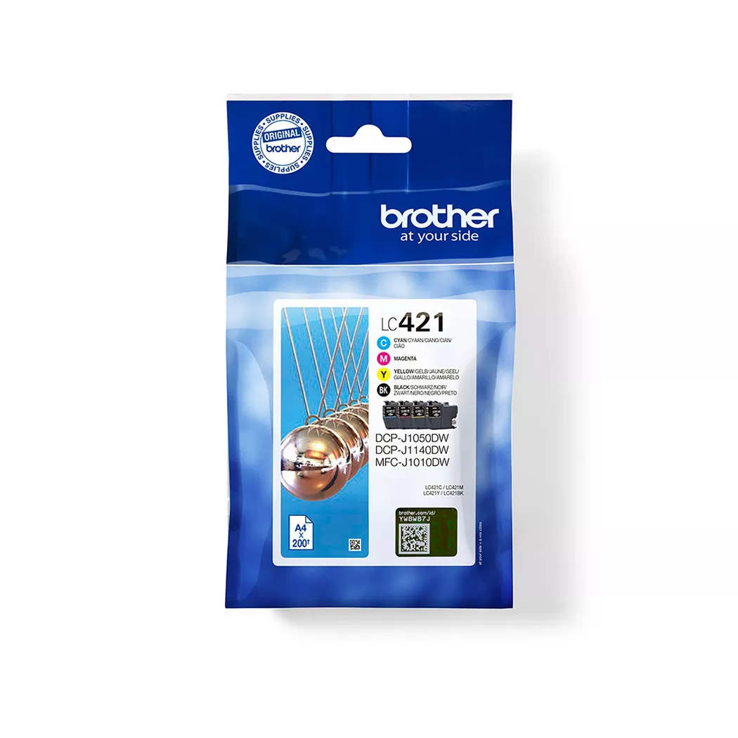 Brother - LC-421VAL Valuepack  CMYBK, Multipack, Tintenpatronen