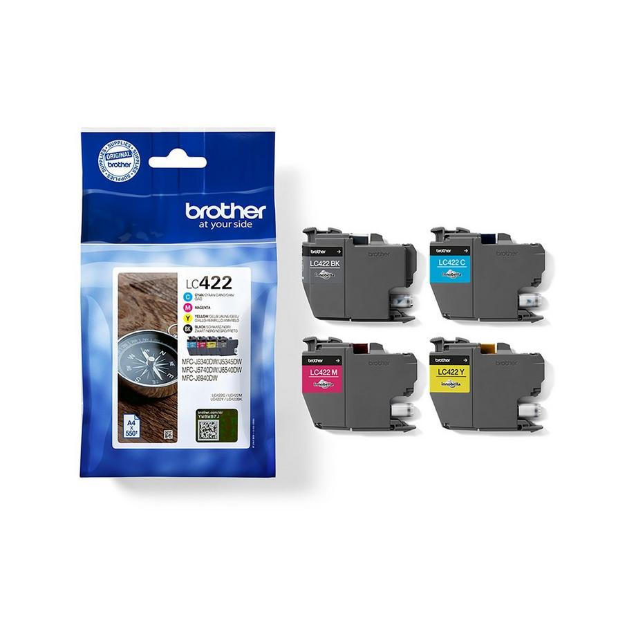 brother LC-422VAL Valuepack  CMYBK Multipack, cartouches d'encre 