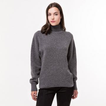 Pull cachemire, col rond