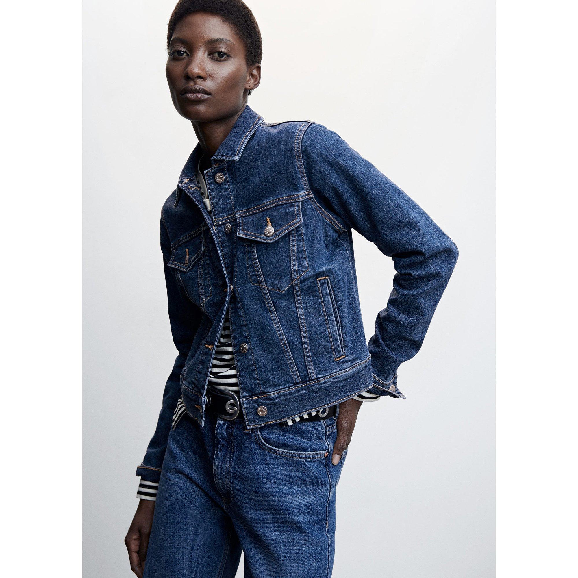 Image of Jacke Damen Blau Denim Dunkel S