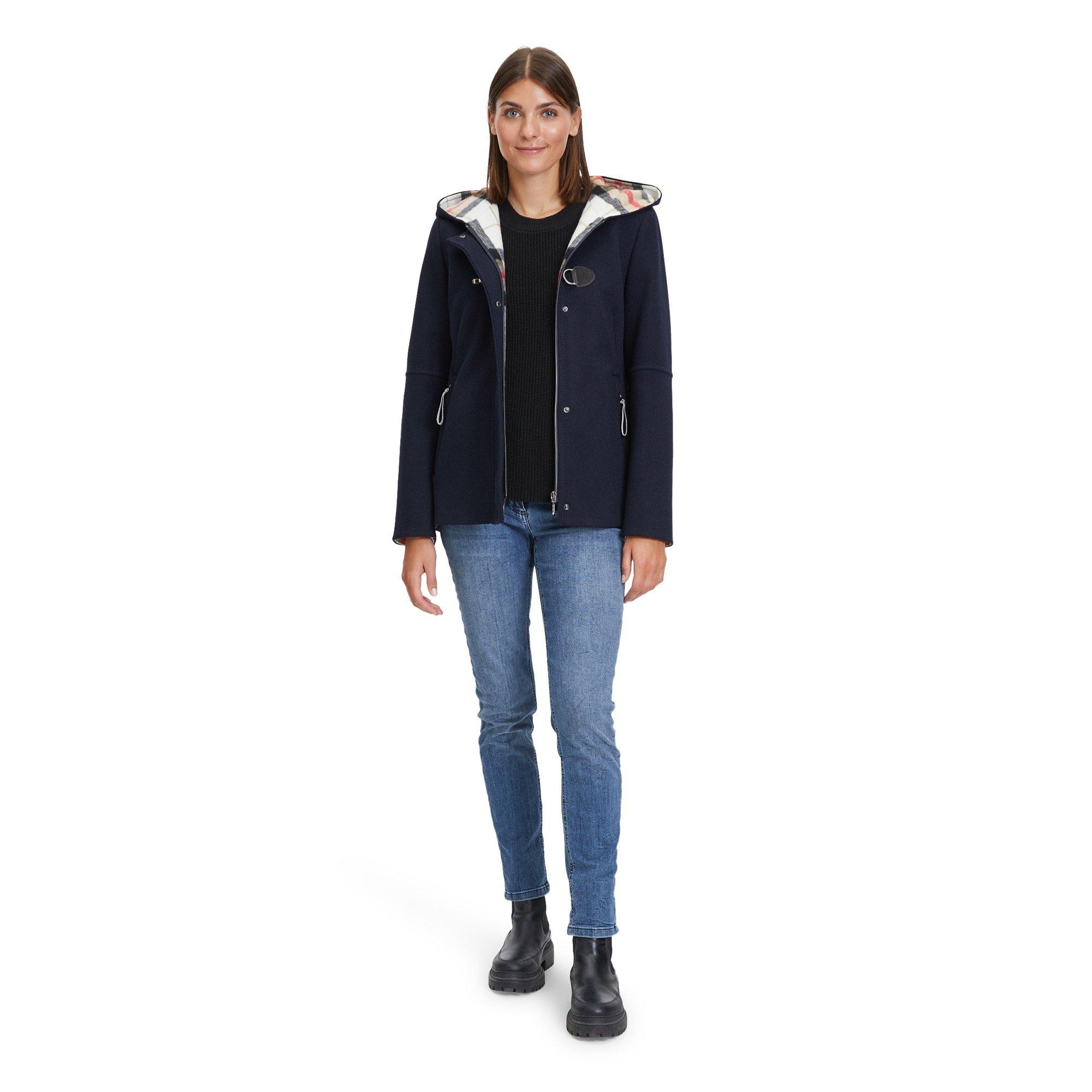 Amber & June  Wolljacke mit Kapuze 