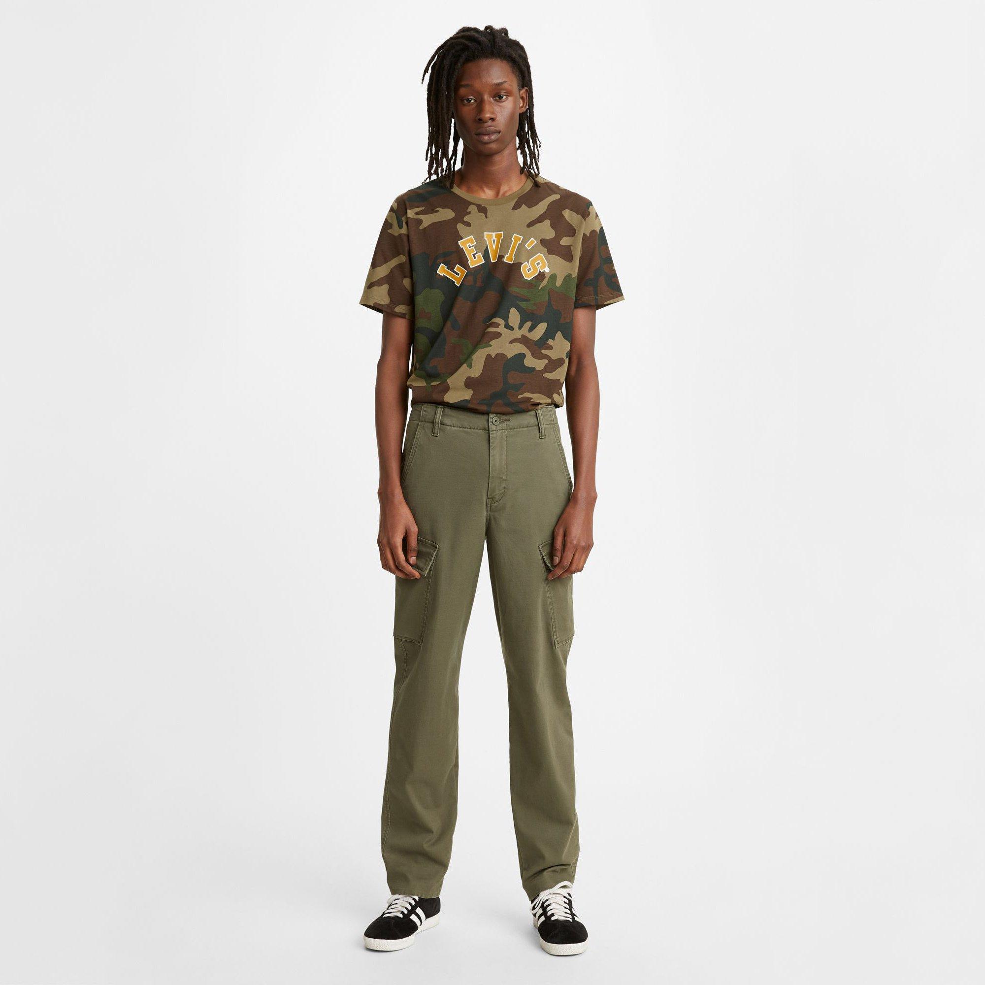 Image of Cargohose, Regular Fit Herren Khaki L32/W36
