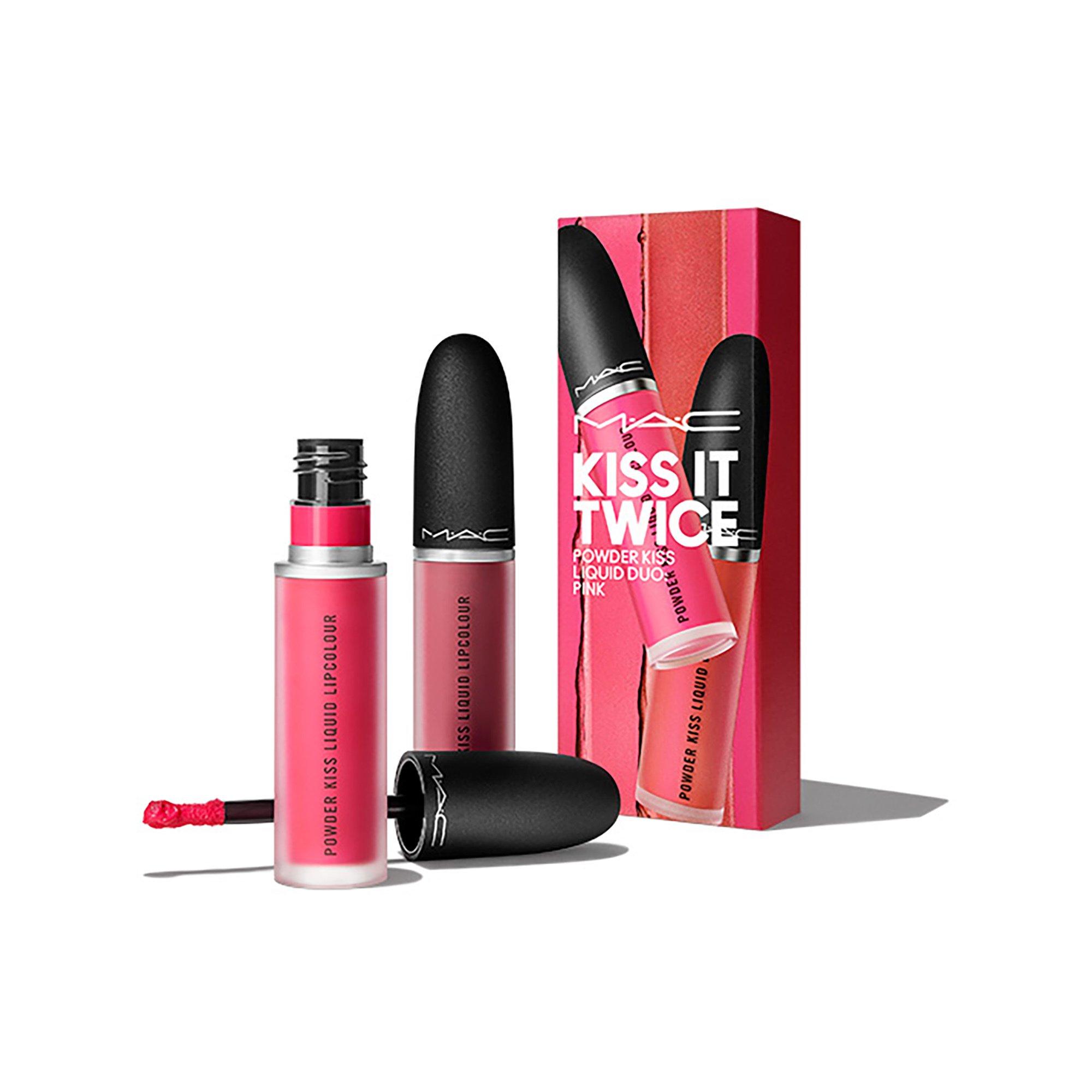 Image of Kiss It Twice Powder Kiss Liquid Duo Set Damen Pink Set