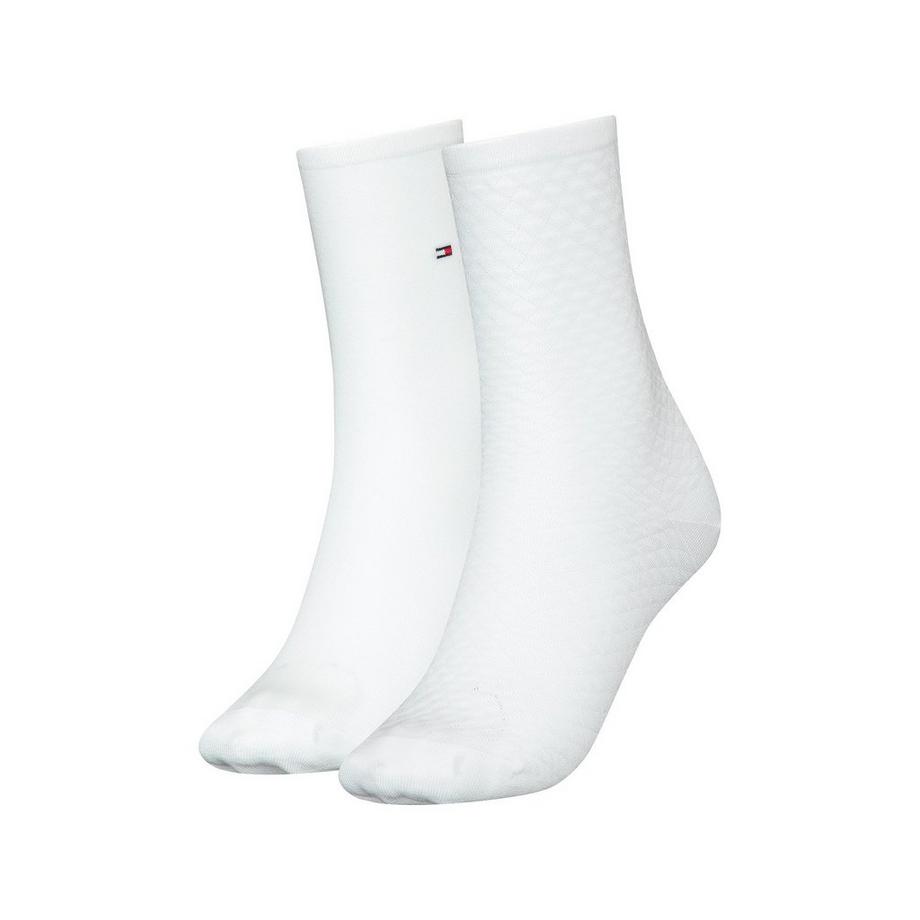 TOMMY HILFIGER Diamond Structure Duopack Wadenlange Socken  