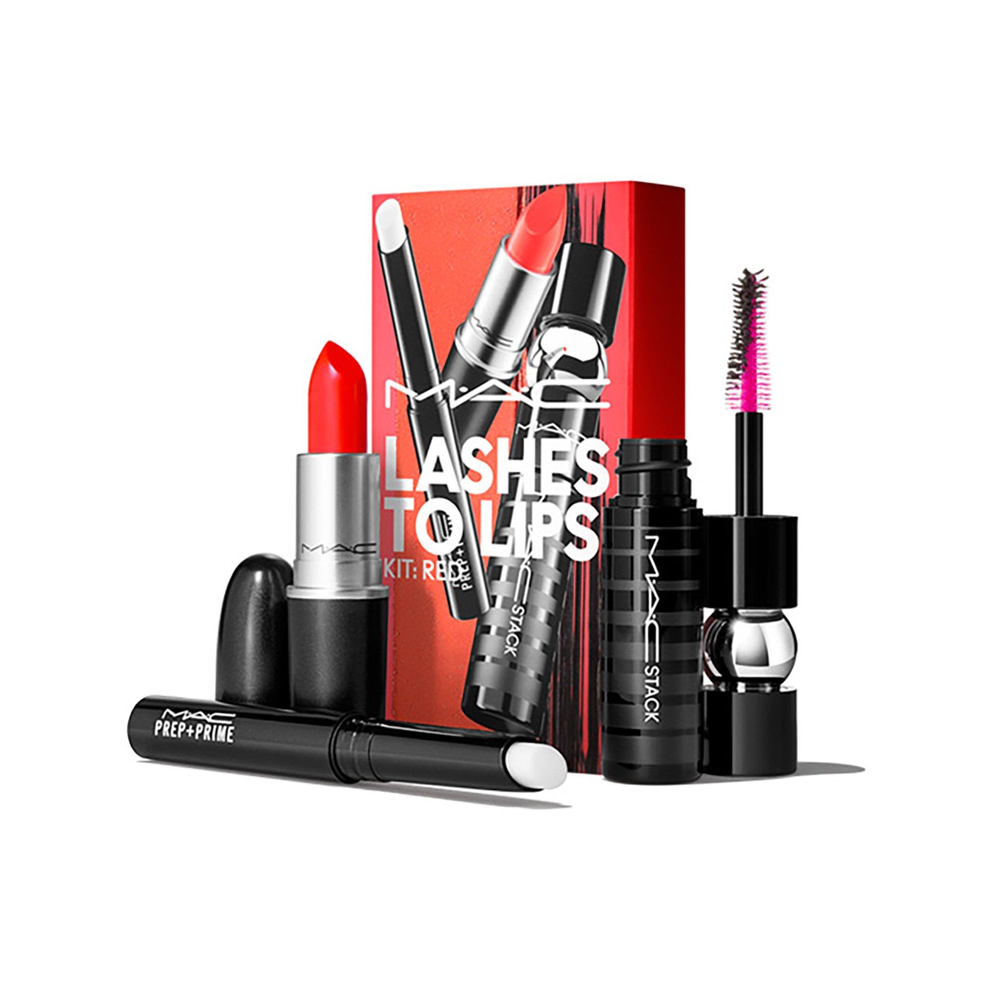 Image of Lashes To Lips Kit Red Damen Rot Set