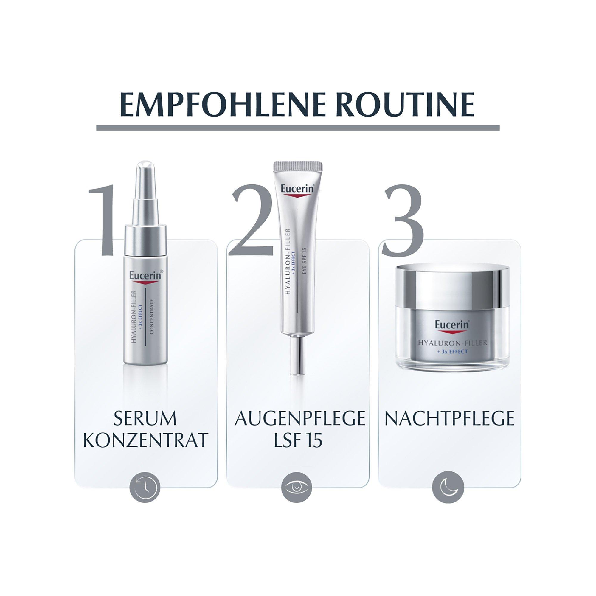 Eucerin  Hyaluron-Filler Capsule di ricarica Trattamento giorno SPF 15 Pelle secca 