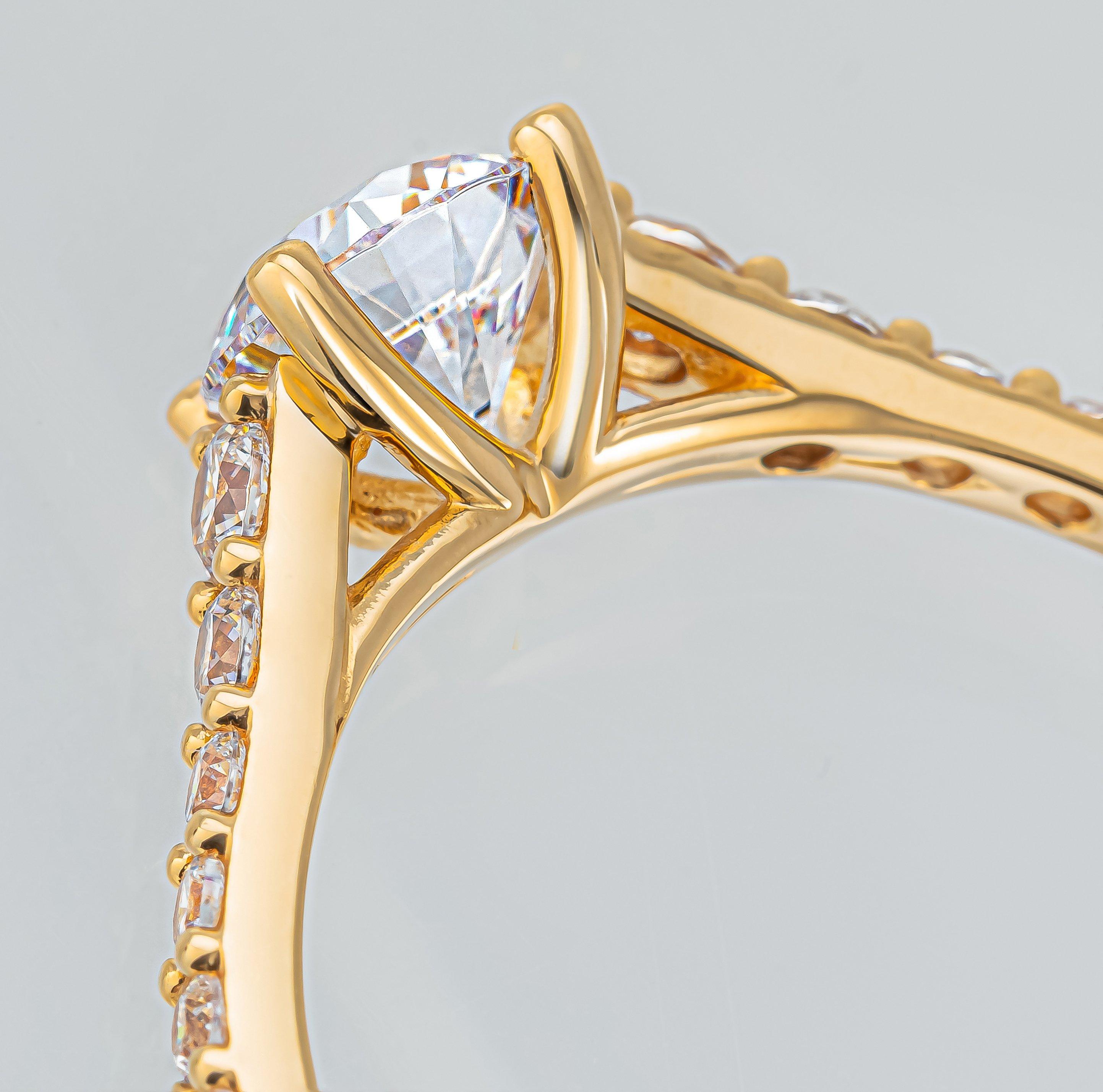 L' Atelier Gold 18 Karat by Manor Bague or 18kt Anello 