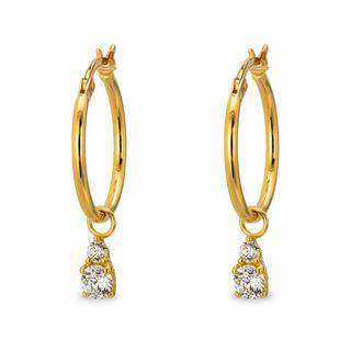 L' Atelier Gold 18 Karat by Manor Creoles or 18kt Ohrringe 