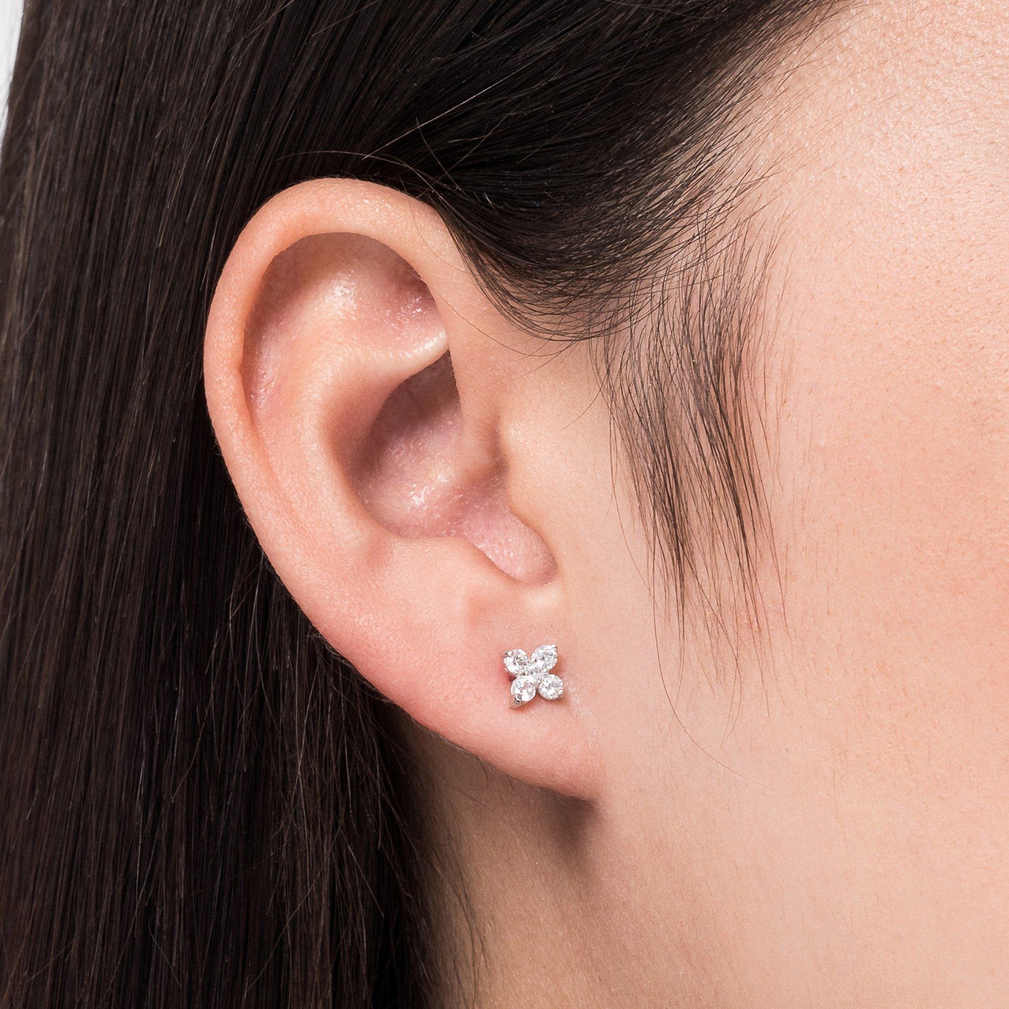 L' Atelier Gold 18 Karat by Manor Boucles clous or 18kt Ohrringe 