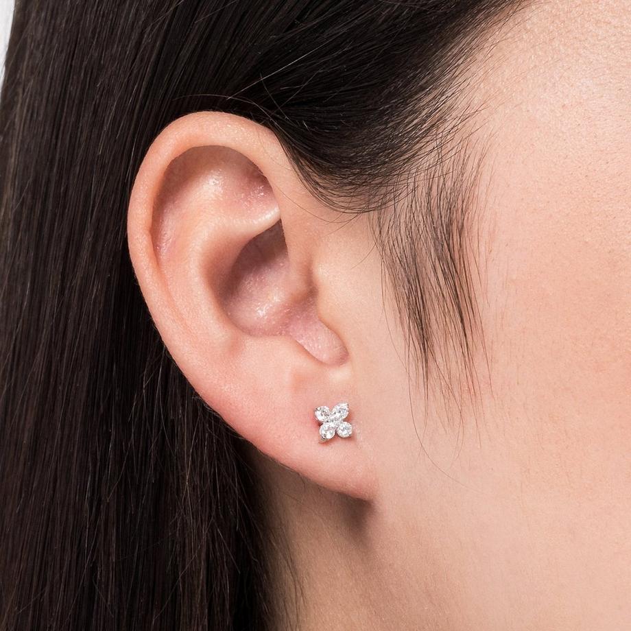 L' Atelier Gold 18 Karat by Manor Boucles clous or 18kt Ohrringe 