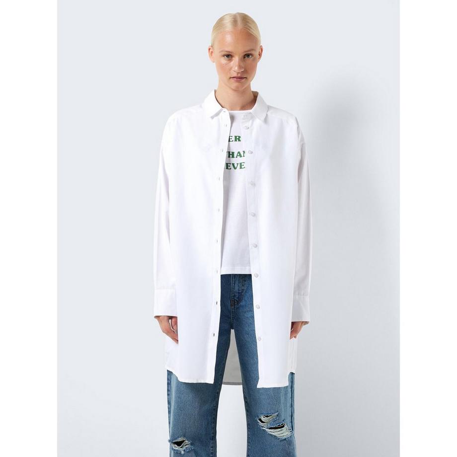 Noisy May Langarm Hemdblusenkleid Relaxed Fit  